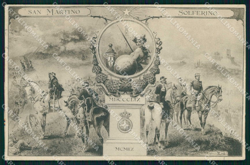 Militari Risorgimento Comitato Lombardo S. Martino Solferino cartolina KF5524 – fronte