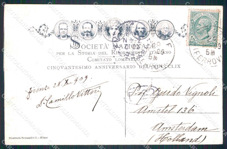 Militari Risorgimento Comitato Lombardo S. Martino Solferino cartolina KF5524 – retro