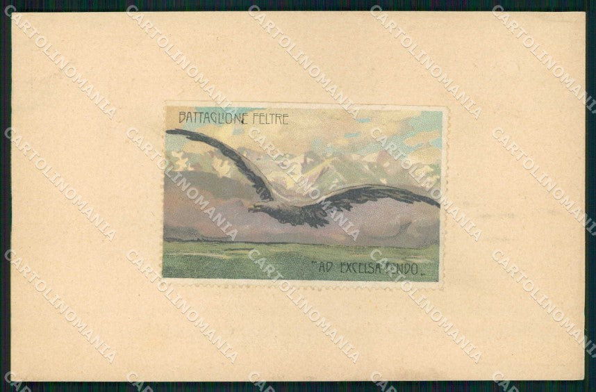 Militari Reggimentali 7° Reggimento Alpini Battaglione Feltre cartolina KF5541 – fronte