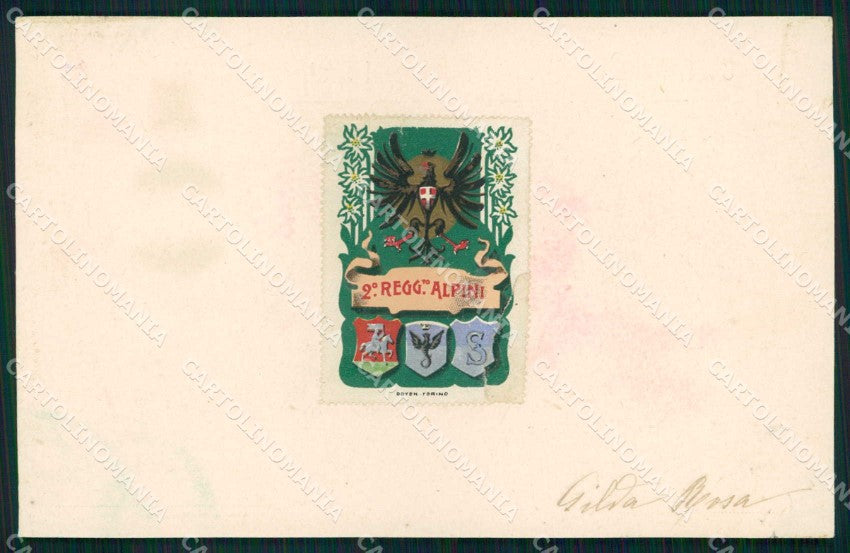 Militari Reggimentali 2° Reggimento Alpinicartolina KF5547 – fronte