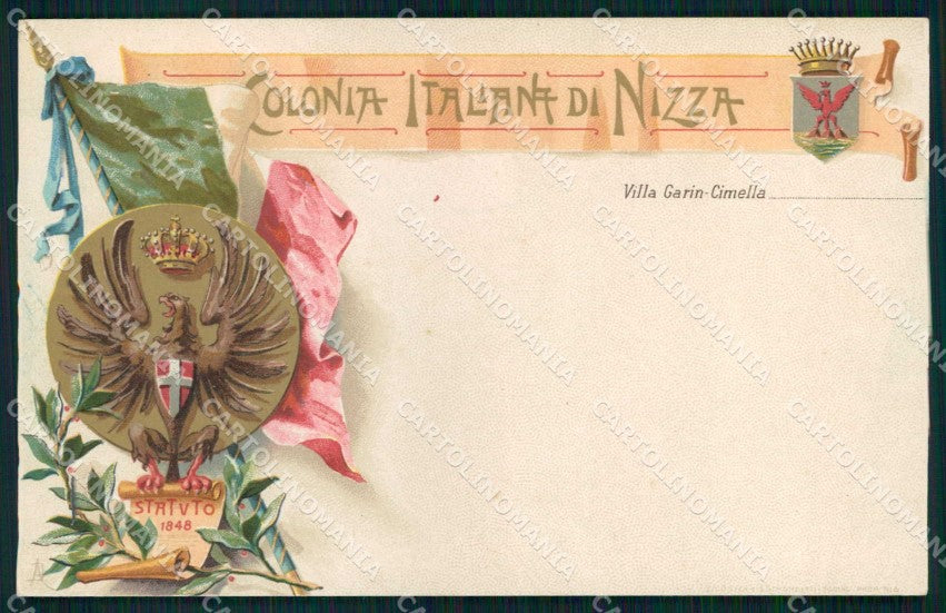 Militari Reggimentali Alpes Maritimes Cote d'Azur Colonia Nizza cartolina KF5548 – fronte