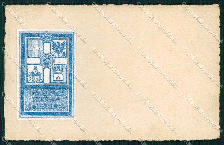 Militari Reggimentali Divisione Militare Messina cartolina KF5558 – fronte