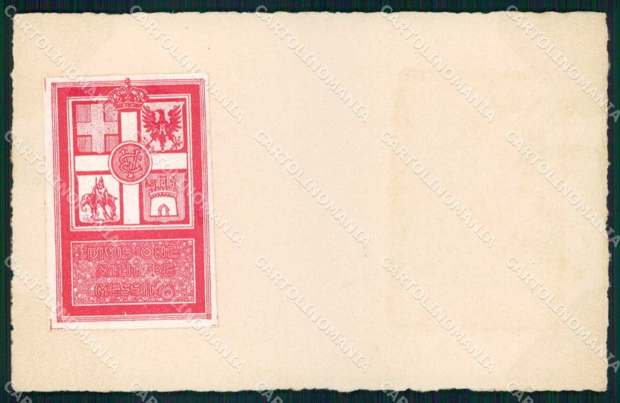 Militari Reggimentali Divisione Militare Messina cartolina KF5559 – fronte