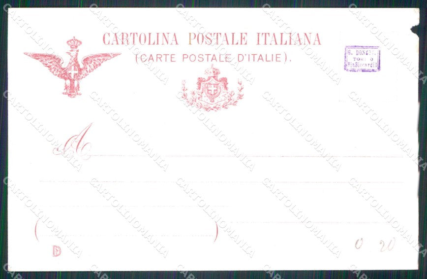 Militari Reggimentali Divisione Militare Territoriale di Torino ABRASA cp KF5564 – retro