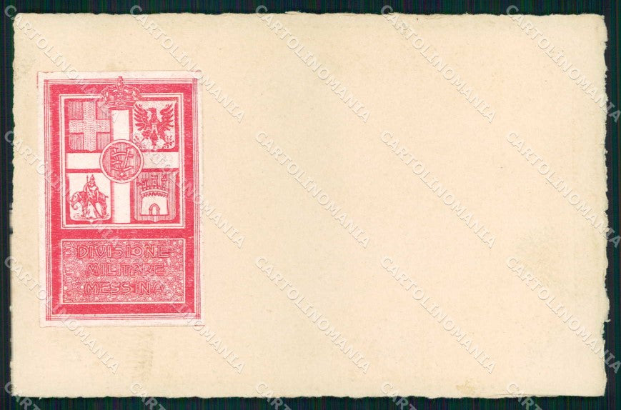 Militari Reggimentali Divisione Militare Messina cartolina KF5568 – fronte