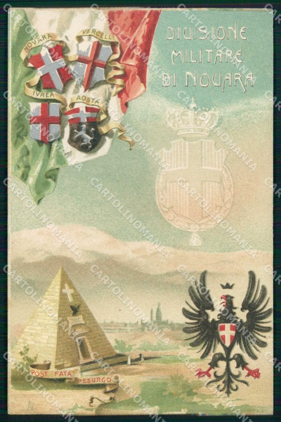 Militari Reggimentali Divisione Militare Novara cartolina KF5571 – fronte
