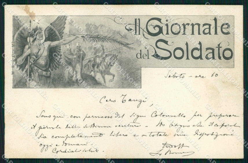 Militari Il Giornale del Soldato Milano cartolina KF5574 – fronte