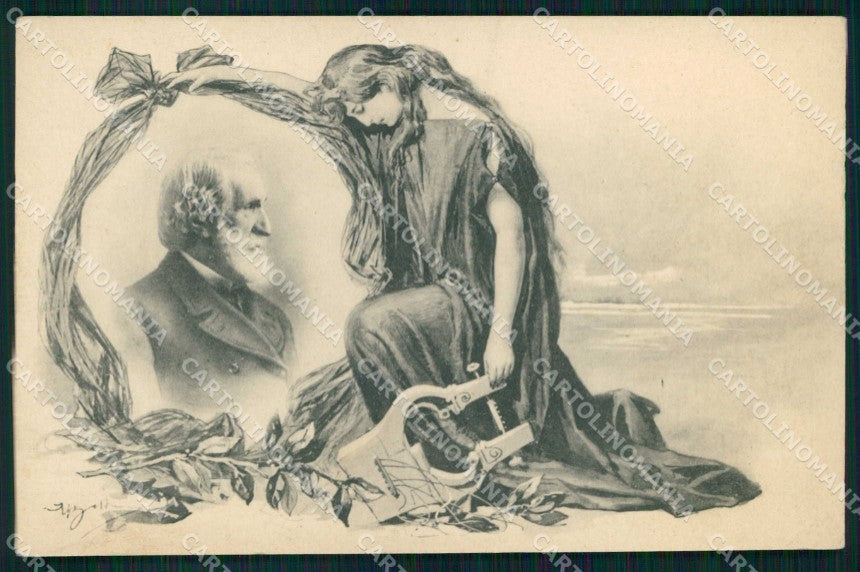 Musica Opere Giuseppe Verdi Ballerio cartolina KF5579 – fronte