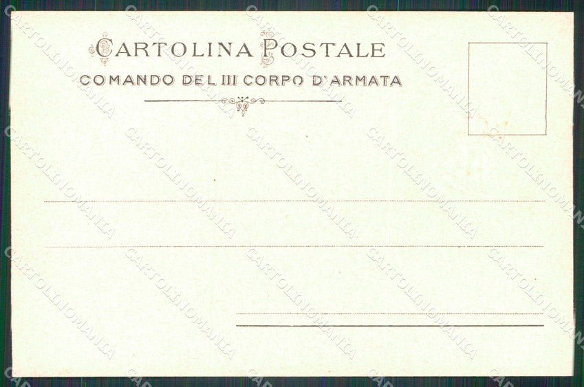 Militari Reggimentali Comando III Corpo Armata Milano cartolina KF5585 – retro