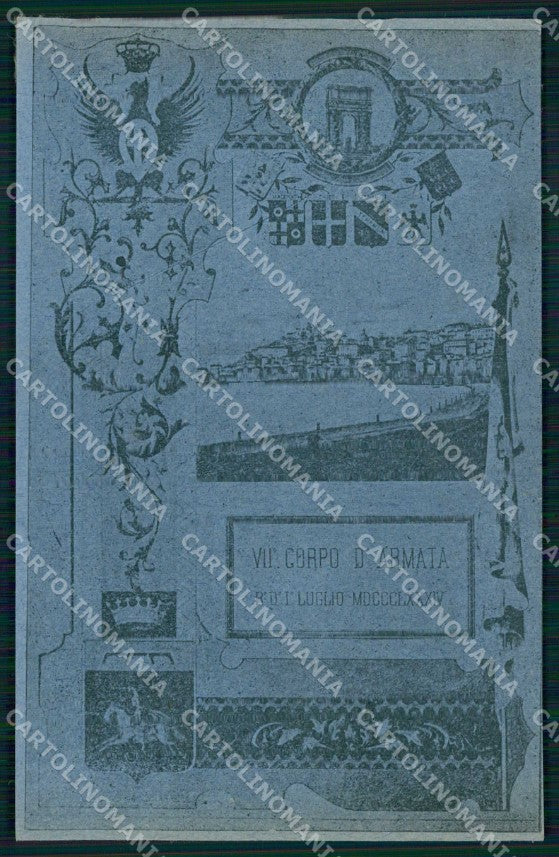 Militari Reggimentali VII Corpo Armata Teramo Macerata ABRASA cartolina KF5588 – fronte