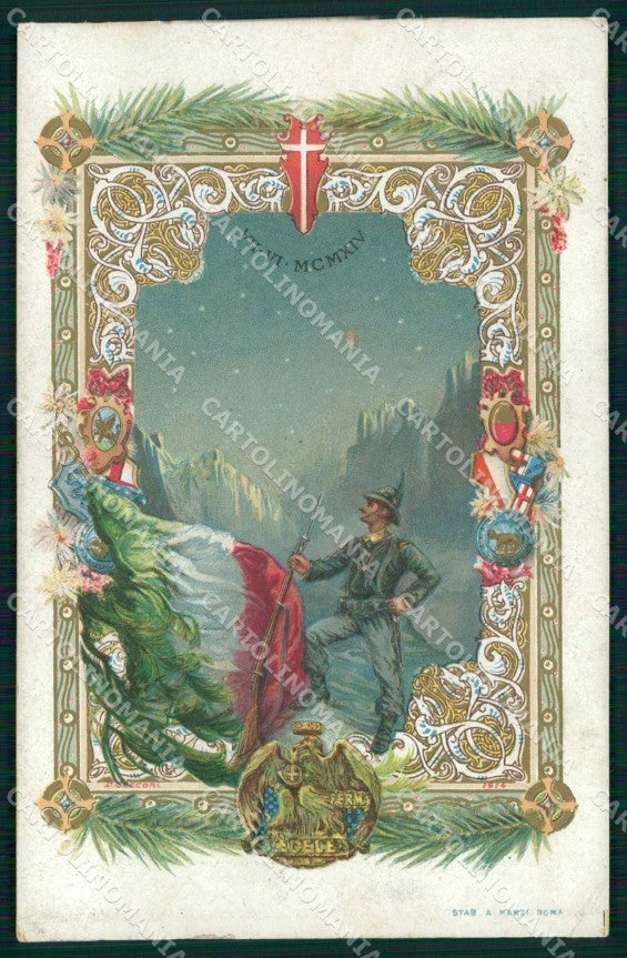 Militari Reggimentali Regia Guardia Finanza GdF Tricolore cartolina KF5613 – fronte
