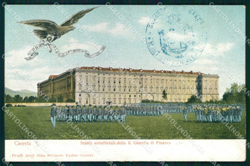 Militari Reggimentali Regia Guardia Finanza GdF Caserta Scuola cartolina KF5621 – fronte