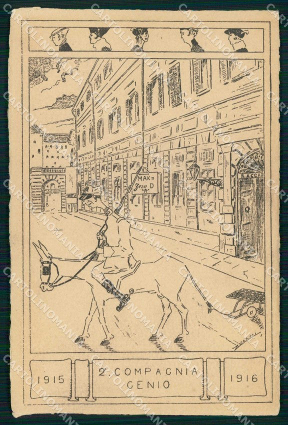 Militari Reggimentali Regia Accademia Militare Torino III Corso cartolina KF5635 – fronte