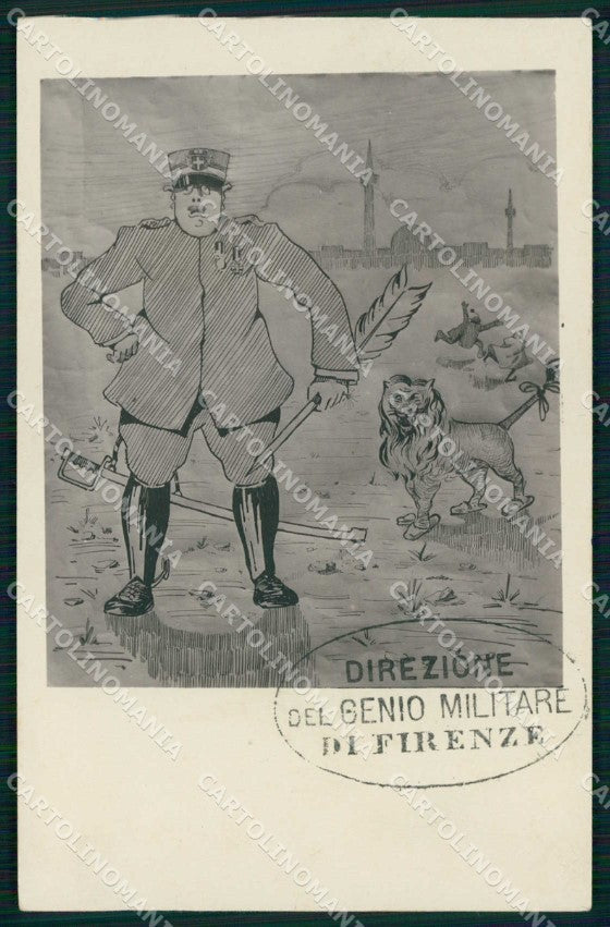 Militari Reggimentali Direzione del Genio Militare Firenze foto cartolina KF5649 – fronte
