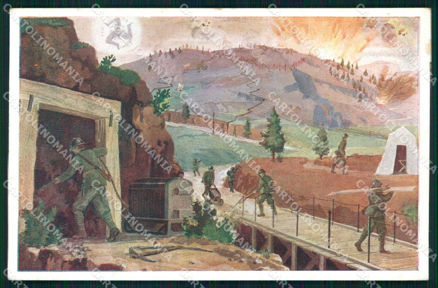 Militari Reggimentali 12° Reggimento Genio Palermo Campione cartolina KF5650 – fronte