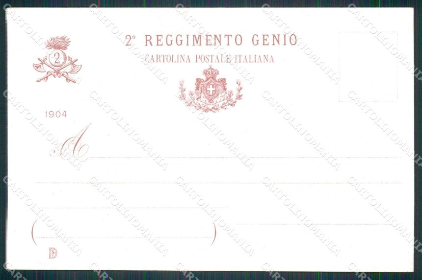 Militari Reggimentali 2° Regg. Genio Sede Casale Distaccamento Bologna cp KF5662 – retro