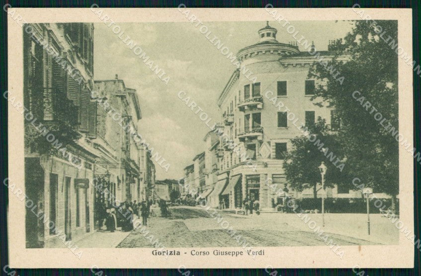 Gorizia città Corso G. Verdi Alterocca Le Terre che L'Italia Redime cp KF5683 – fronte