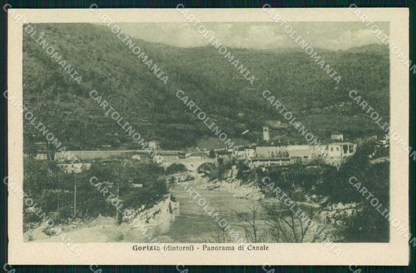 Gorizia Canale Alterocca Le Terre che L'Italia Redime cartolina KF5686 – fronte