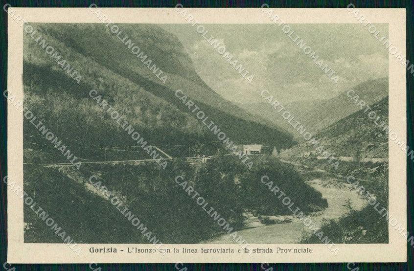 Gorizia Isonzo Linea Ferroviaria Alterocca Terre che L'Italia Redime cp KF5688 – fronte