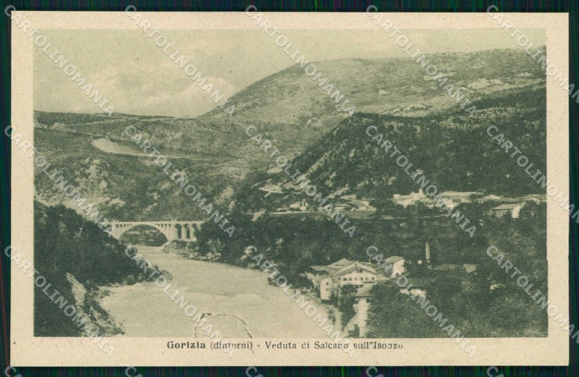 Gorizia Salcano Isonzo Alterocca Le Terre che L'Italia Redime cartolina KF5689 – fronte