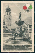 Trento città Piazza Duomo Alterocca WWI Tricolore cartolina KF5693 – fronte