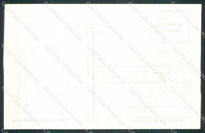 Trento città Piazza Duomo Alterocca WWI Tricolore cartolina KF5693 – retro