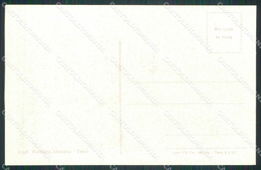 Trento città Via Vittoria Duomo Alterocca WWI Tricolore cartolina KF5694 – retro