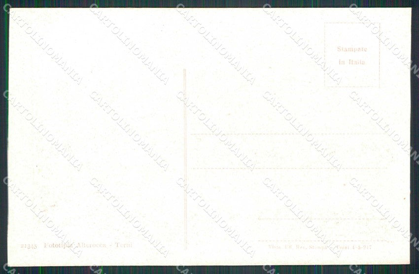 Trento città Piazza Erbe Banca Alterocca WWI Tricolore cartolina KF5697 – retro