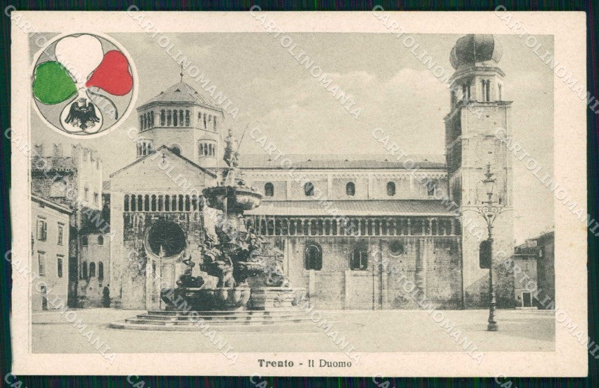 Trento città Duomo Alterocca WWI Tricolore cartolina KF5700 – fronte