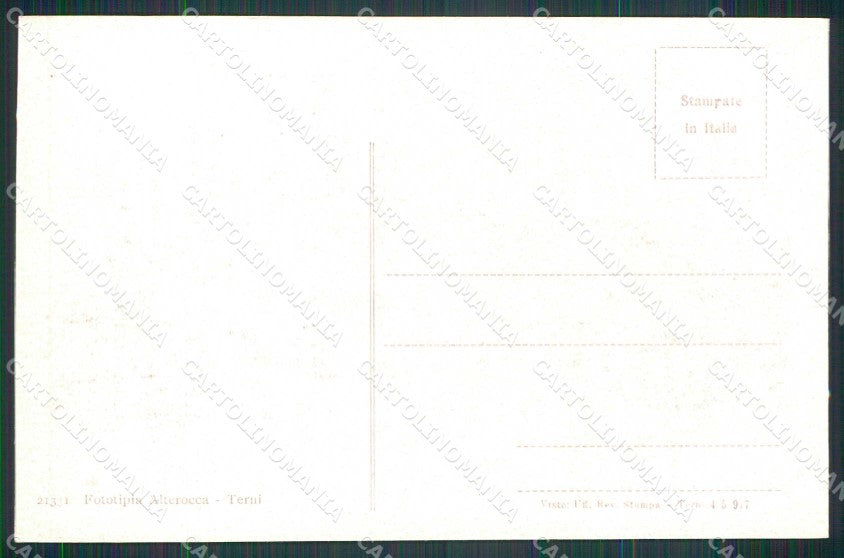 Trento città Piazza Dante Alterocca WWI Tricolore cartolina KF5702 – retro