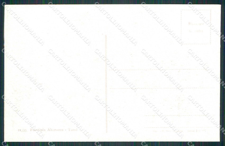 Trento città Stazione Ferroviaria Alterocca WWI Tricolore cartolina KF5704 – retro