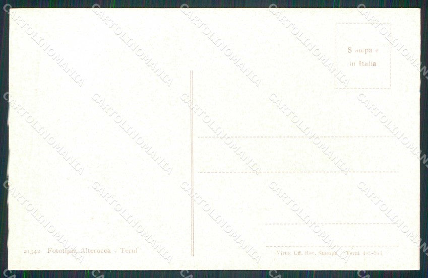 Trento città Borgo Nuovo Birra di Forst Alterocca WWI Tricolore cartolina KF5706 – retro