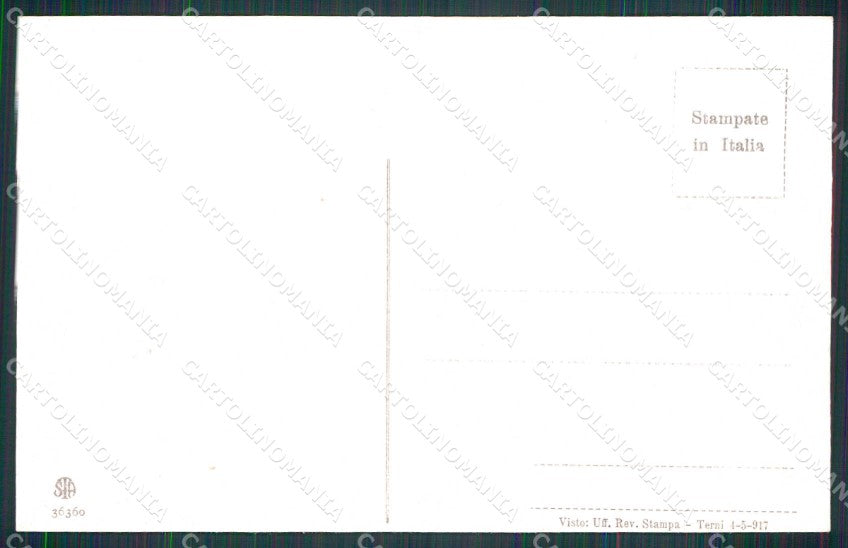 Trieste città Punto Franco Molo S. Carlo Alterocca WWI Tricolore cp KF5728 – retro