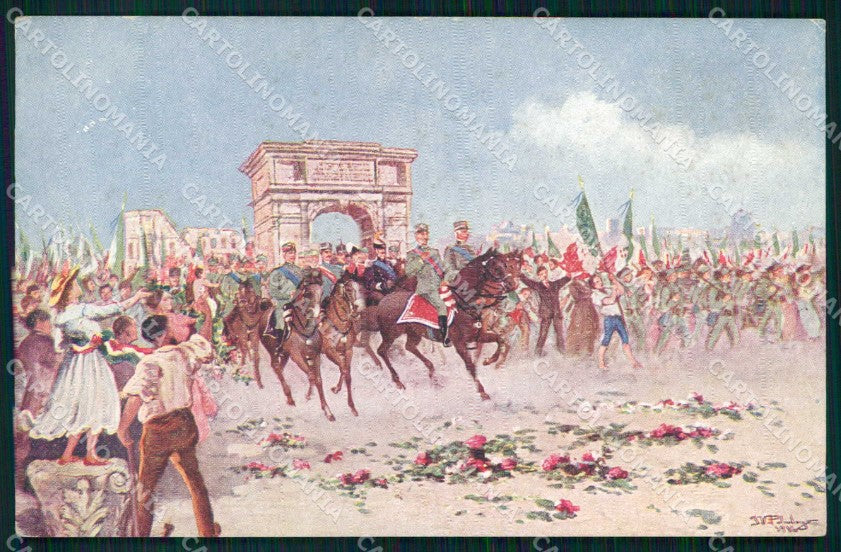 WW1 Patriottismo Comitato Assistenza Prigionieri Internati in Austria cp KF5750 – fronte