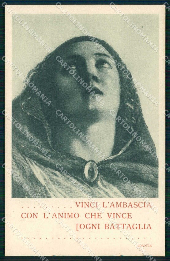WW1 WWI Propaganda Dante cartolina KF5761 – fronte