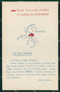 WW1 Patriottismo Terre Invase da Redimere Mazzini Orsanmichele Firenze cp KF5766 – fronte