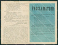 WW1 WWI Propaganda Proclami Tedeschi in Belgio Francia doppia cartolina KF5769 – fronte