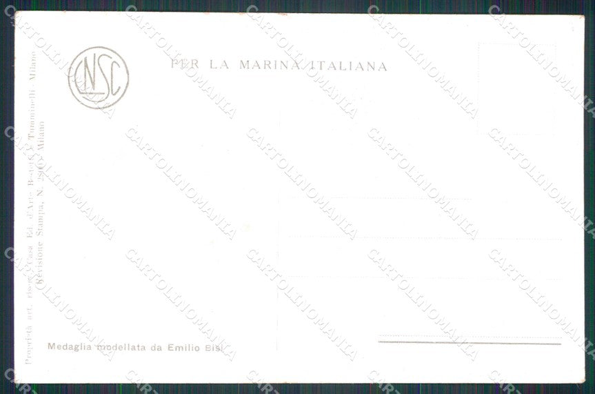 WW1 WWI Propaganda Regia Marina Mare Nostrum D'Annunzio cartolina KF5782 – retro