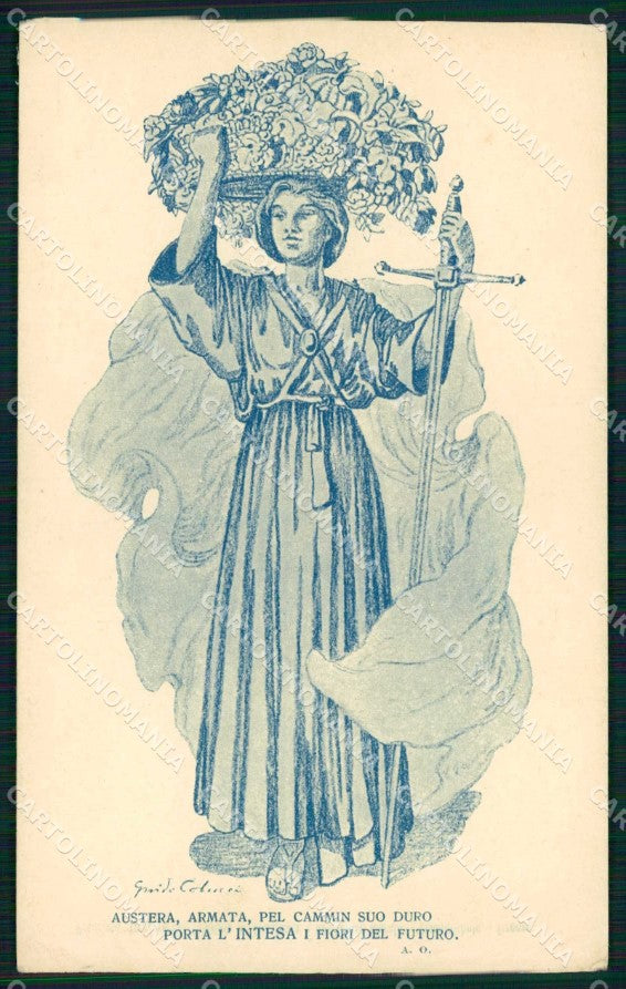 WW1 Assistenza Morale Soldati Colucci Orsanmichele Firenze cartolina KF5783 – fronte