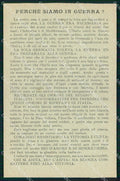 WW1 WWI Patriottismo Perché siamo in Guerra ? cartolina KF5804 – fronte