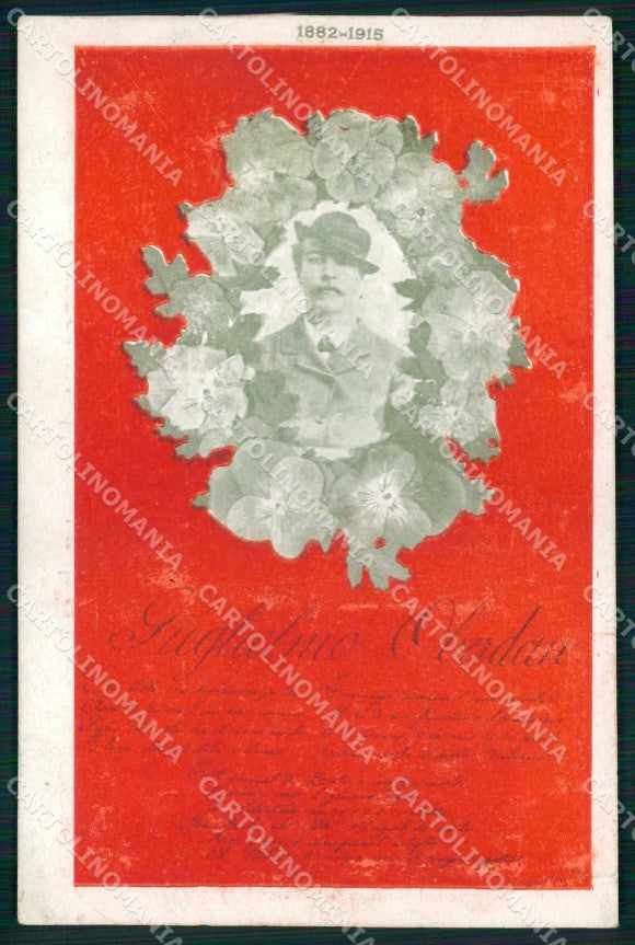 WW1 Patriottismo G. Oberdan Rivista Mazziniana Fede Nuova Roma cartolina KF5809 – fronte