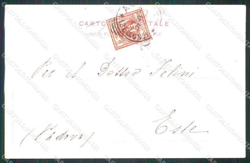 Militari Reggimentali Artiglietria Montagna Veneto Alpini cartolina KF5820 – retro