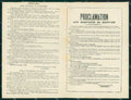 WW1 WWI Patriottismo Proclami Tedeschi in Belgio Francia doppia cartolina KF5832 – fronte