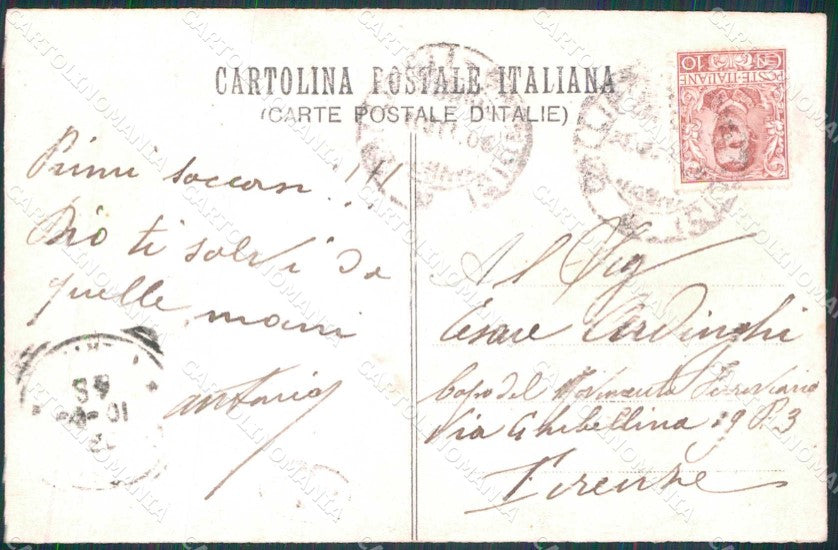 Militari Reggimentali 93° Regg. Fanteria Ciclisti Primi Soccorsi foto cp KF5843 – retro