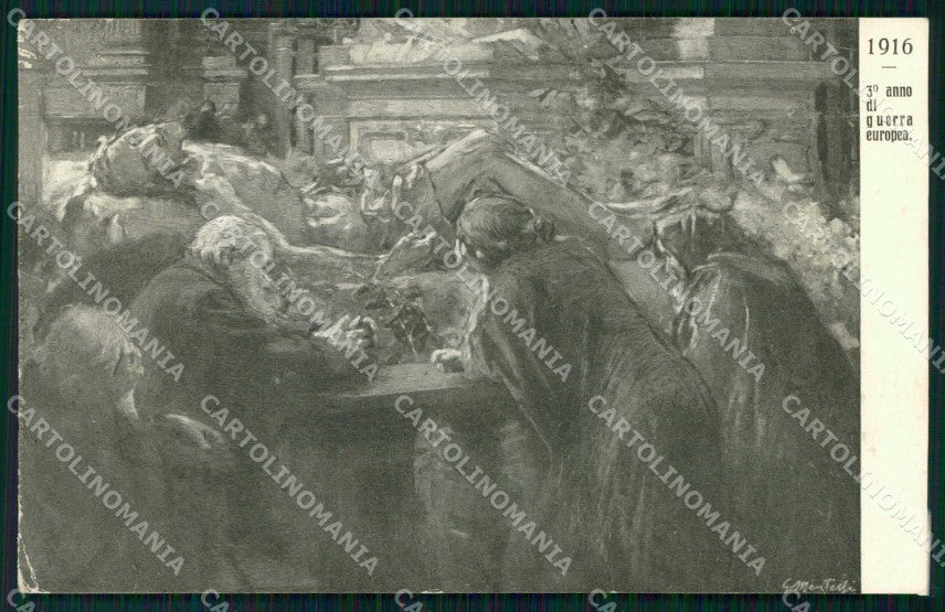 WW1 WWI Patriottismo Pro Umanità Per il Pane Milano Mentessi cartolina KF5847 – fronte