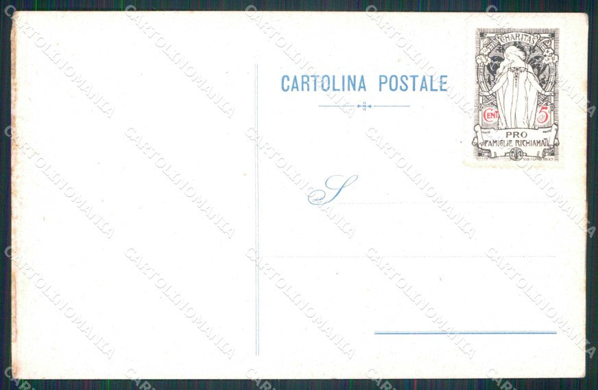 WW1 WWI Militari Pro Famiglie Richiamati PIEGHINE cartolina KF5882 – retro
