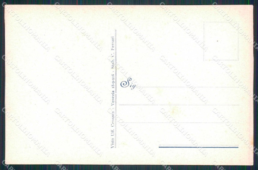 WW1 WWI Militari Propaganda Centurione Buon Soldato cartolina KF5885 – retro
