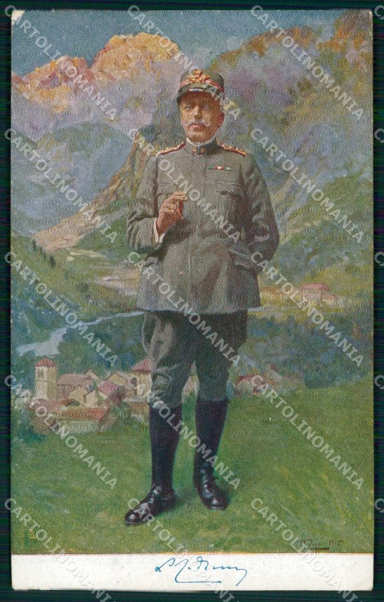 WW1 WWI Militari Generale Luigi Cadorna Zoppi cartolina KF5892 – fronte
