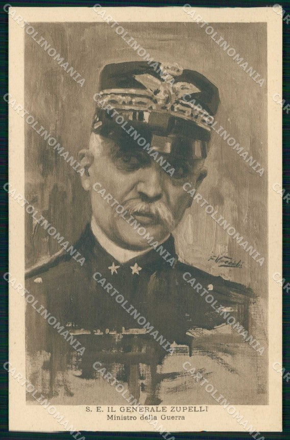 WW1 WWI Militari Generale Zupelli Ministro Guerra Vecchi cartolina KF5893 – fronte