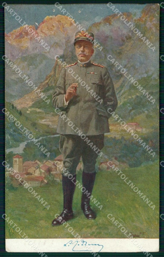 WW1 WWI Militari Generale Luigi Cadorna Zoppi FORI cartolina KF5897 – fronte